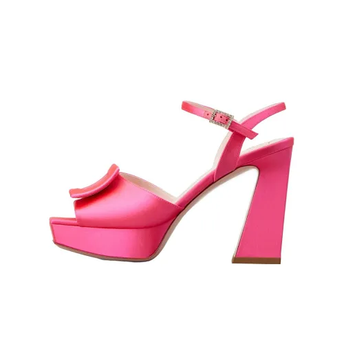 Roger Vivier Strap Sandals 10cm Women's Pink