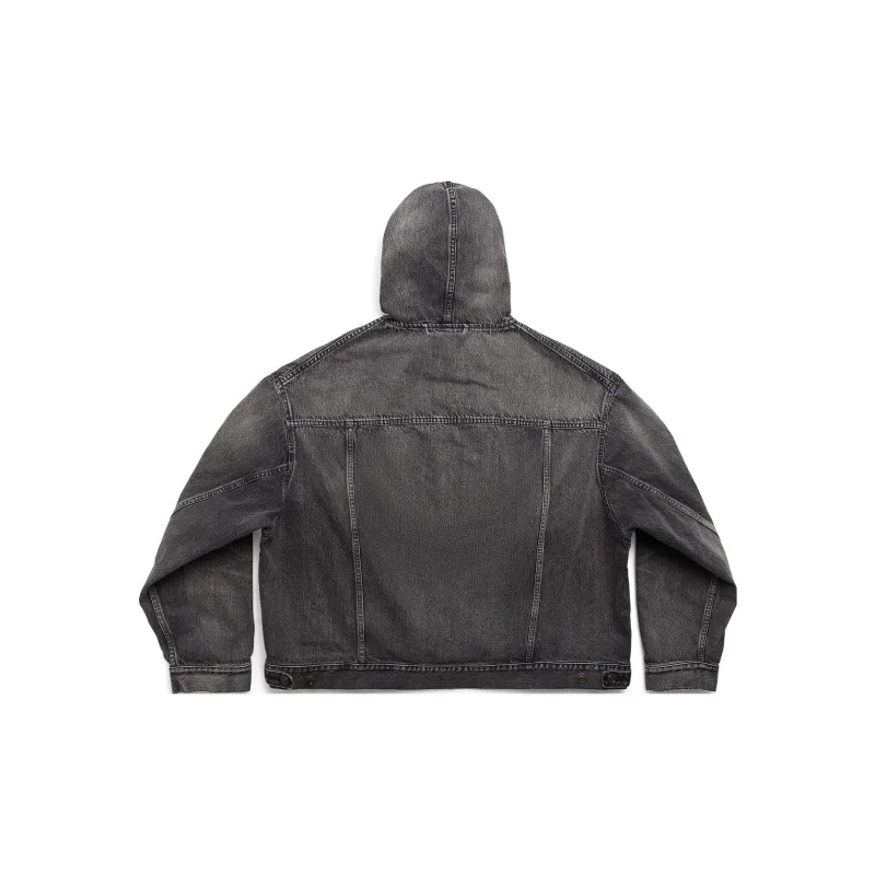 Balenciaga Jackets Coats Regular Fit Unisex Black-1