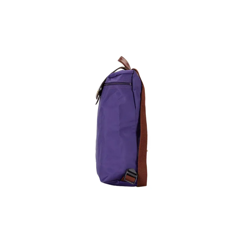 LONGCHAMP Canvas With Leather Backpack Large Size Women's Purple-2