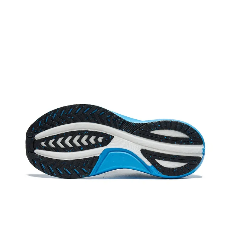 Saucony Tempus Cushioning Low Top Marathon Running Shoes Men's Black Blue-4