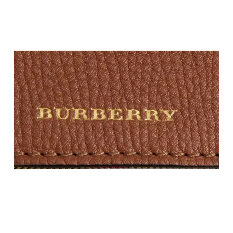 Burberry Cow Leather Card Holder Unisex Brown-4