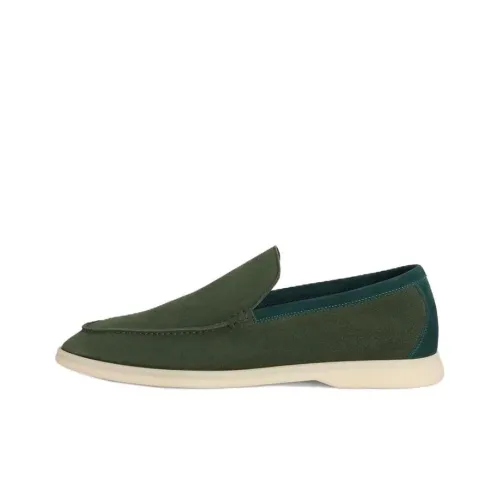 Loro Piana Summer Walk Loafers Men's Green