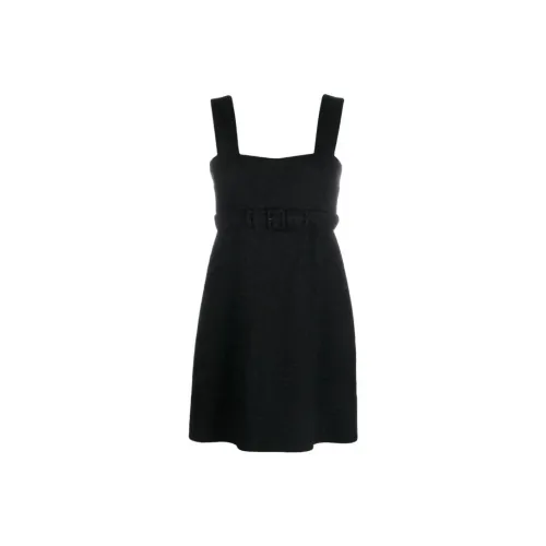 Patou Corsage Belted Mini Dress