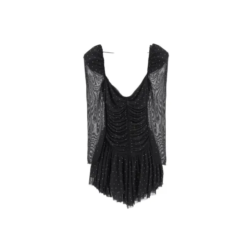 Rotate BIRGER CHRISTENSEN Rhinestone-embellished Mesh Dress