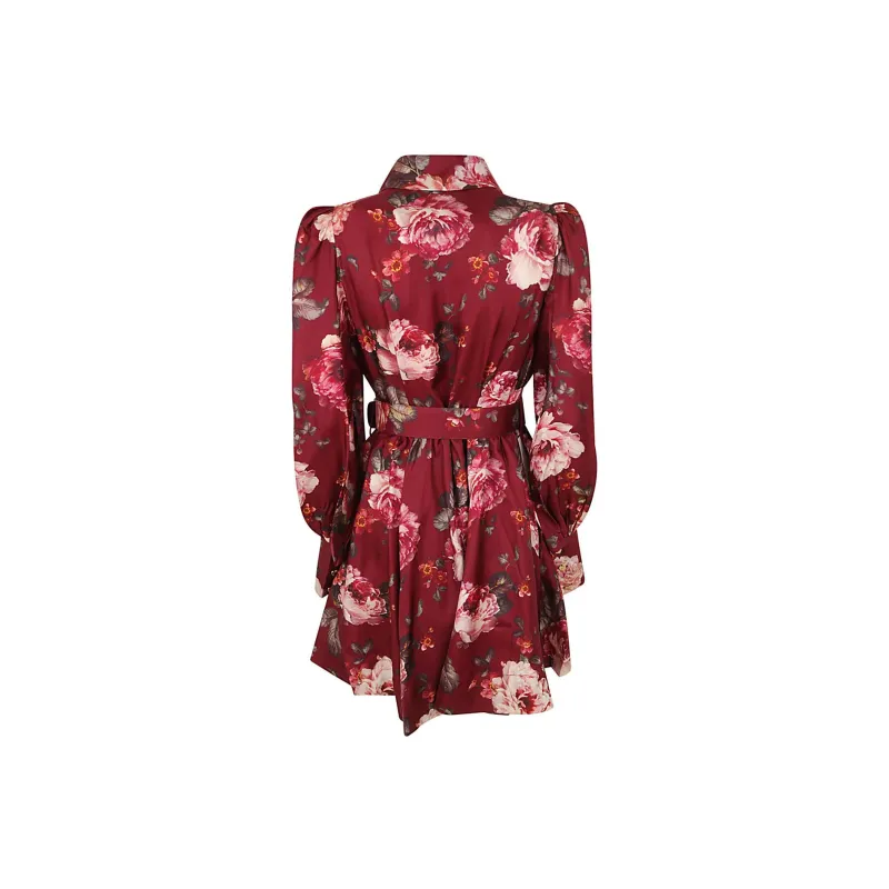 Zimmermann Long-Sleeved Dresses Women's Burgundy-1