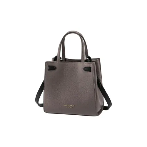 Kate Spade Leather Shoulder Bag Crossbody Bag Handbag Small Size Women's Gray Brown