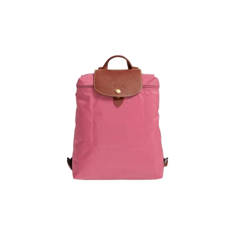 LONGCHAMP Canvas With Leather Backpack Large Size Women's Pink-0