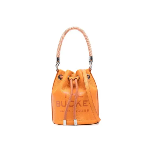 MARC JACOBS Full Grain Leather Bucket Bag, Shoulder Bag, Crossbody Bag, Handbag Mini Women's Carrot Orange