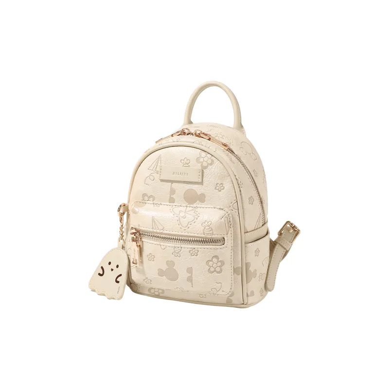 AILUXI PU Backpack Mini Women's Milkshake White-1