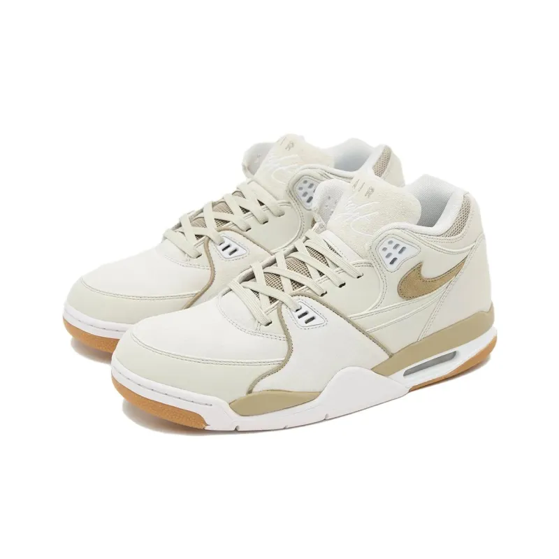 Nike Air Flight 89 Slip Resistant Mid Top Vintage Basketball Shoes Men's Beige-1