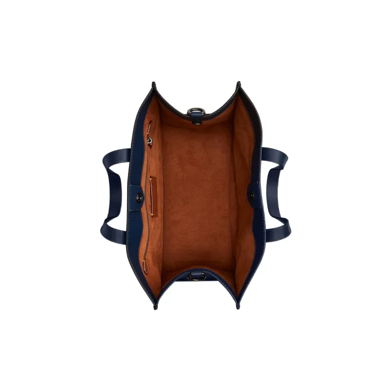 COACH Field Glove Tanning Tote Bag, Shopping Bag, Shoulder Bag, Crossbody Bag, Handbag Tubas Men's Dark Blue-3