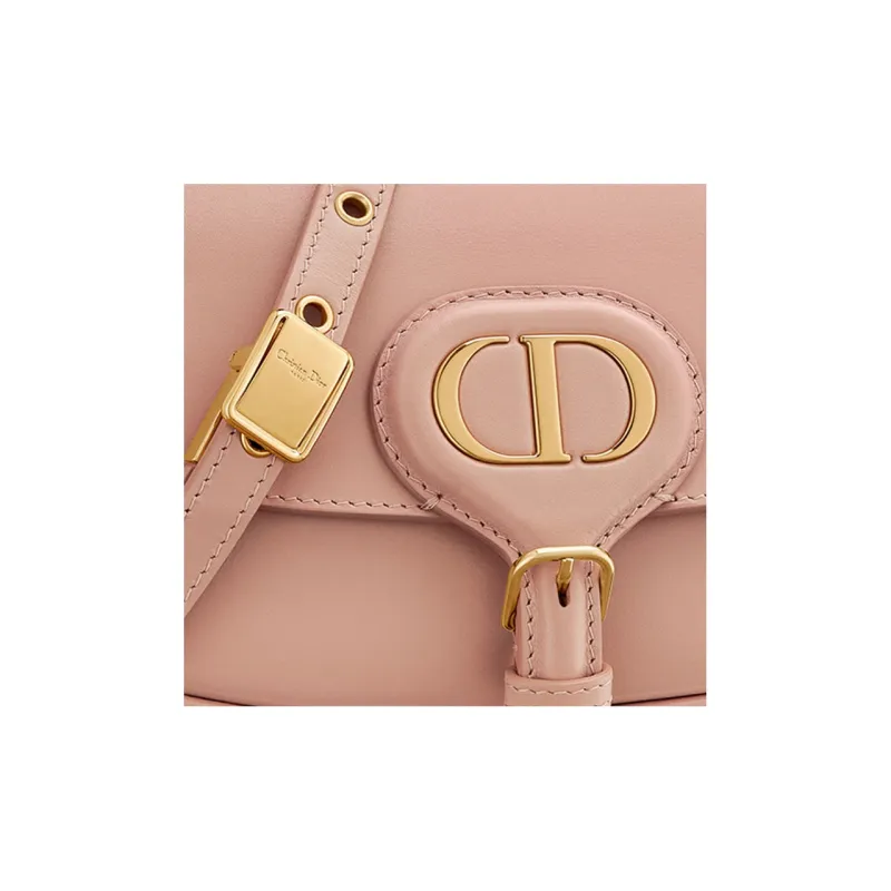 DIOR Bobby Smooth Cow Leather Crescent Bag, Handbag, Shoulder Bag, Crossbody Bag Women's Pink-5
