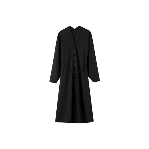 Miss Ha Ya Long-Sleeved Dresses Women's Runway Black