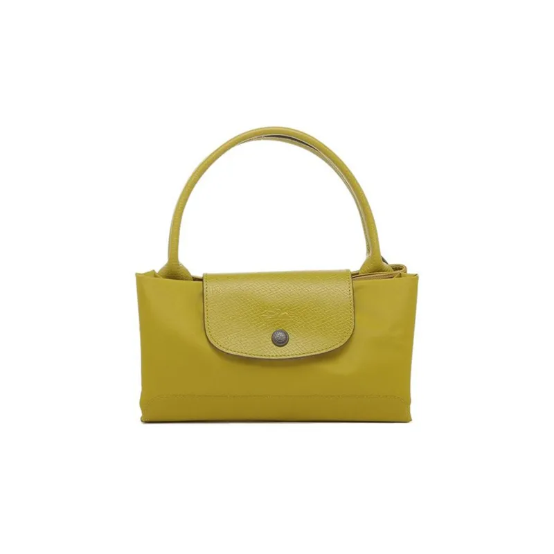 LONGCHAMP Le Pliage Club Nylon Dumpling Bag Handbags Large Size Women's Yellow-4