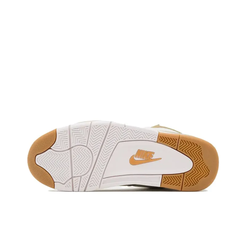 Nike Air Flight 89 Slip Resistant Mid Top Vintage Basketball Shoes Men's Beige-4