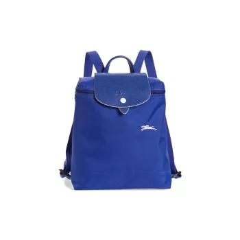 LONGCHAMP Le Pliage Club Nylon And Leather Backpack Regular Women's Cobalt Blue