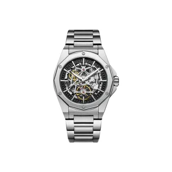 Sea Gull Edge Collection Automatic Mechanical Movement Stainless Steel Watchband Watch Men's Watches Black Dial
