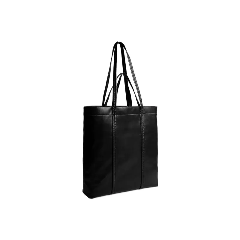 COACH Leather Tote Bag, Shopping Bag, Handbag, Shoulder Bag Large Size Men's Black-1