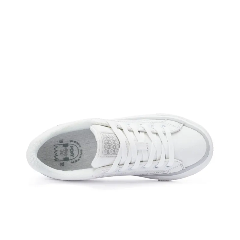PONY Winner Slip Resistant Cushioning Coverage Low Top Skateboard Shoes Unisex Gray White-2