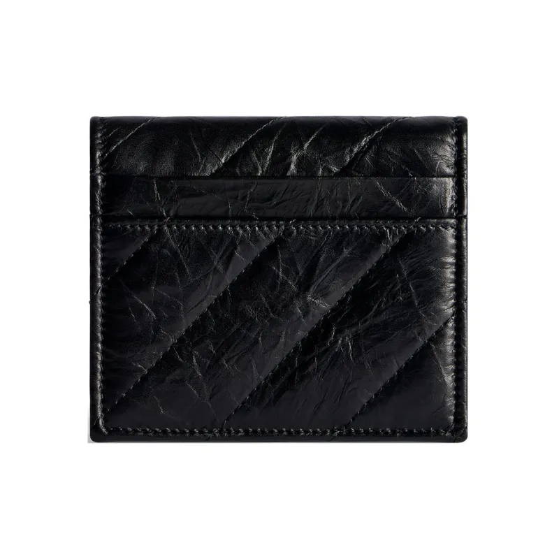 Balenciaga Crush Logo Plaque Wallet-1