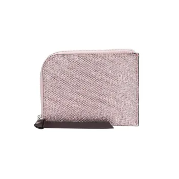 GANNI Banner Recycled Polyester Card Holder Women's Pink