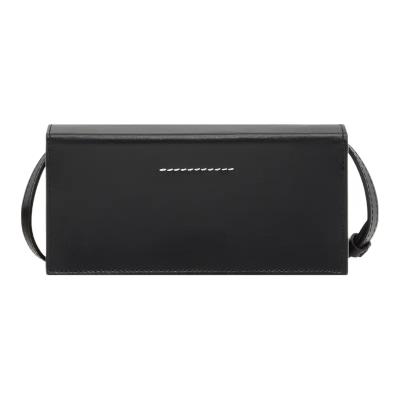 MM6 Maison Margiela Calfskin Crossbody Bag, Shoulder Bag Mini Women's Black-1