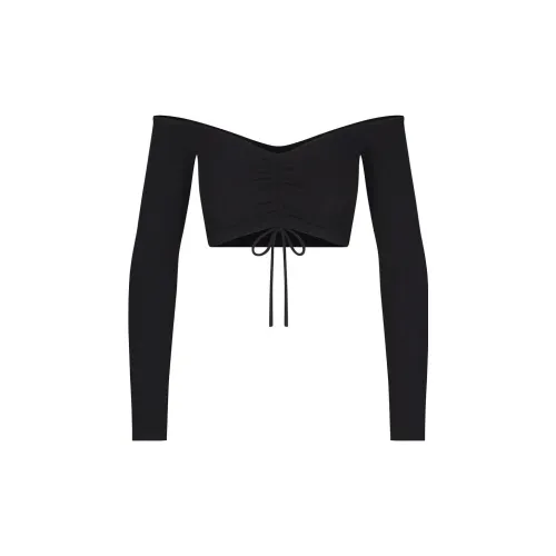 Skims Crop Tops Women's ONYX Black