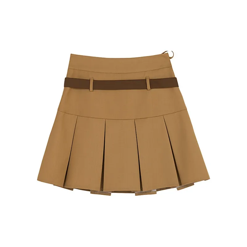 Snbl Casual Short Skirts Women's Brown-1