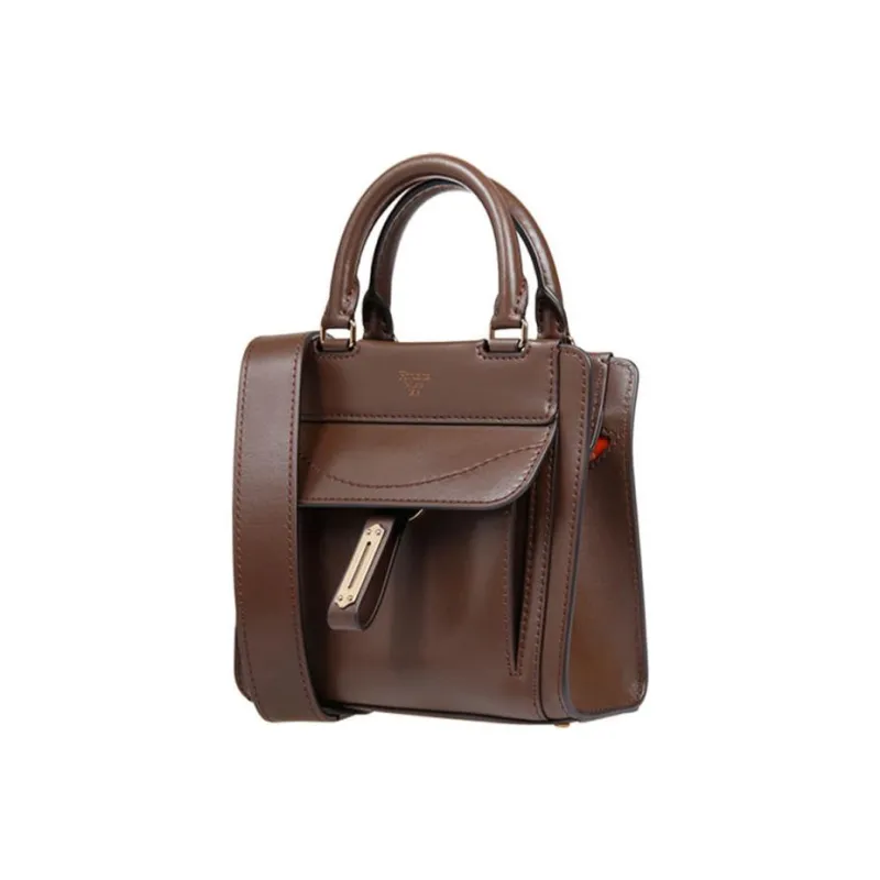 Fontana Milano 1915 Calfskin Shoulder Bag Crossbody Bag Handbag Women's Brown-1