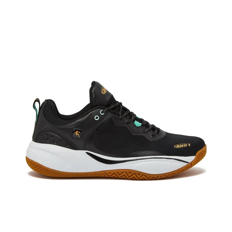 AND1 Revel Low Anti-Slip Wear-Resistant Low-Top Basketball Shoes Men's Black-1