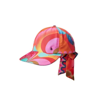 Maison Margiela Silk Abstract-print Baseball Cap