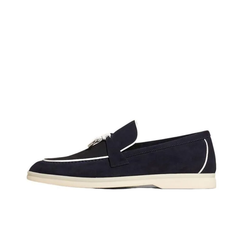Loro Piana Summer Charms Walk Loafers Women's Marine Blue-0