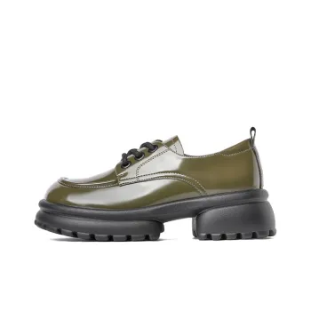 JOSINY Loafers Women's Low Top Army Green/Black/Ecru