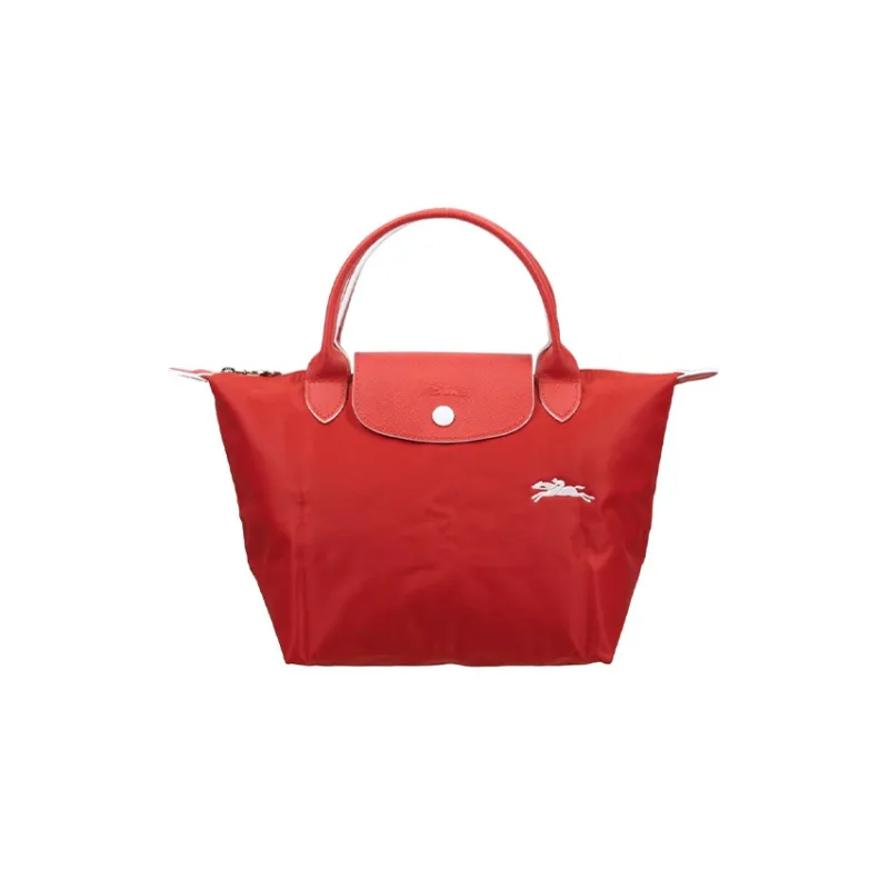 LONGCHAMP Le Pliage Club Nylon With Leather One Shoulder Handbag Regular Women's Red-0