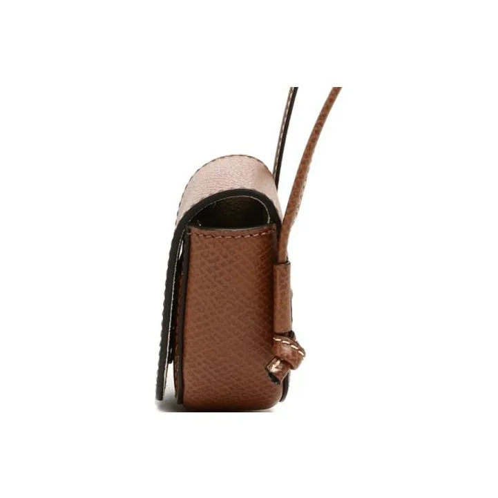LONGCHAMP Cow Leather Shoulder Bag, Crossbody Bag, Coin Purse Regular Women's Brown-3