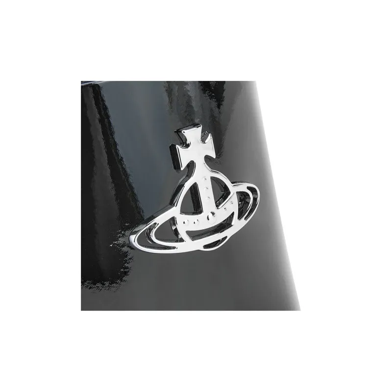 Vivienne Westwood DAISY Cow Leather Bucket Bag, Shoulder Bag, Crossbody Bag, Handbag Mini Women's Black-7