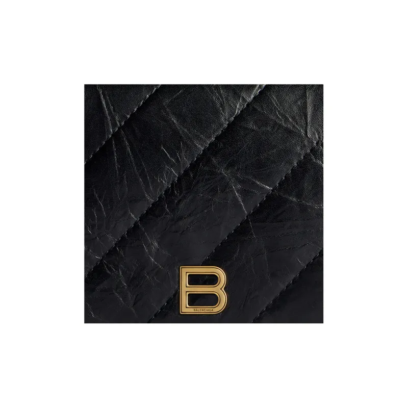 Balenciaga Crush Logo Plaque Wallet-3