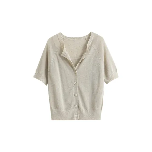 Miss Ha Ya Shirts Women's Oatmeal Linen