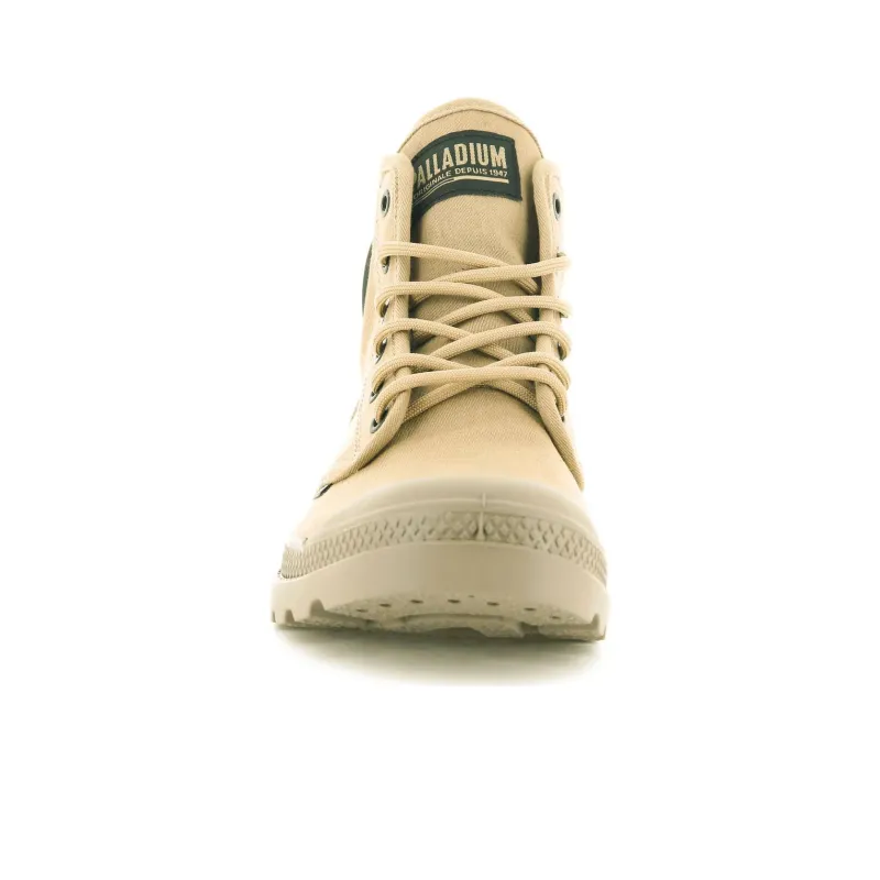 Palladium Pampa Hi Htg Supply Abrasion Resistant High Top Canvas Shoes Unisex Yellow-3