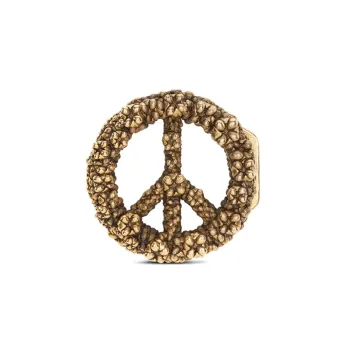 DIOR Peace Sign DIOR Tears Belt Buckle