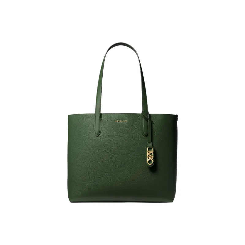 MICHAEL KORS Eliza Series Cow Leather Tote Bag, Shopping Bag, Handbag, Shoulder Bag Extra Large Women's Green-0