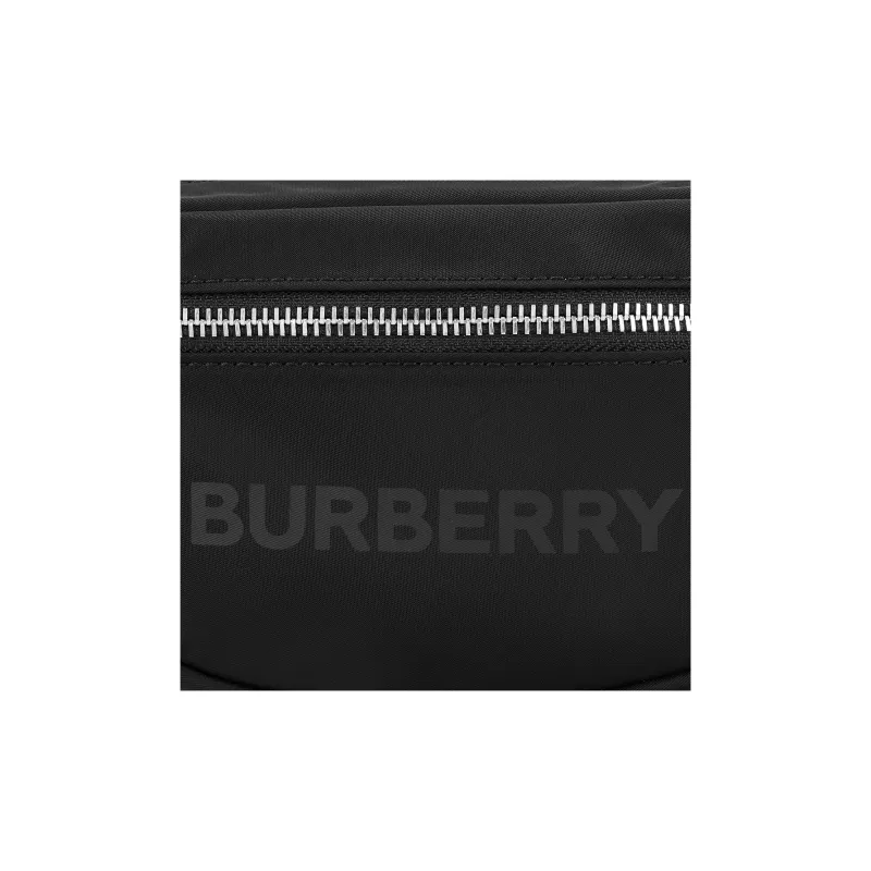 Burberry Logo Print Nylon Cannon Bum Bag Small Black-6