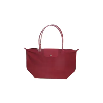 LONGCHAMP Le Pliage Néo Nylon And Leather Tote Bag Shopping Bag Handbag Shoulder Bag Large Size Women's Red