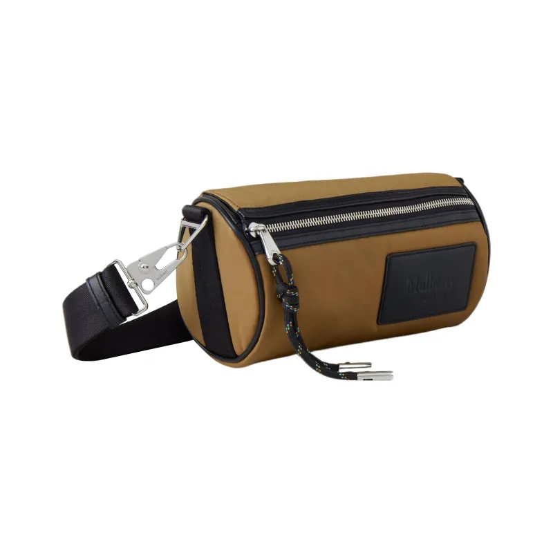 Mulberry Nylon Messenger Bag Shoulder Bag Crossbody Bag Small Size Men's Brown-1