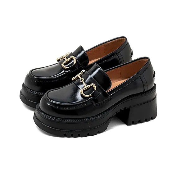 COMELY Loafers 6.5cm Women's Black-1