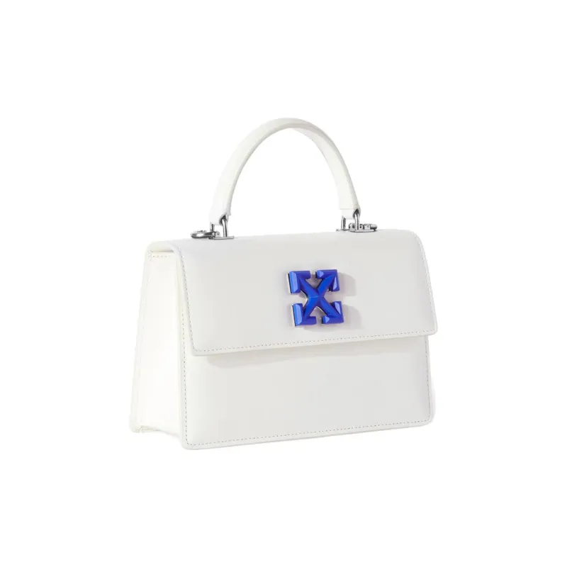 OFF WHITE Jitney 1.4 Top Handle White-1