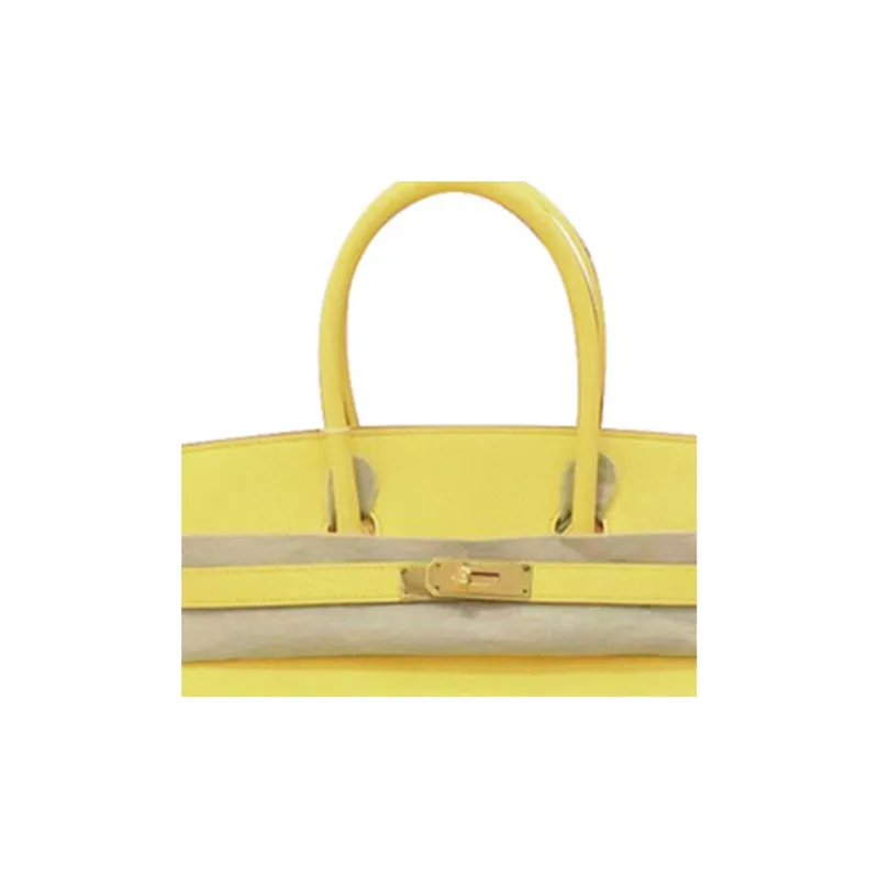HERMES Birkin Epsom Calfskin Birkin Bag Handbags Women's 9R Lime Lemon-2