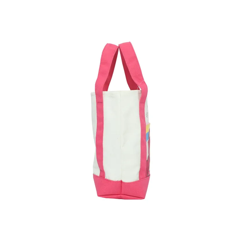 MESUCA Disney, Collaboration Canvas Bag, Tote Bag, Shopping Bag, Handbag Medium Size Unisex Rose Red-1