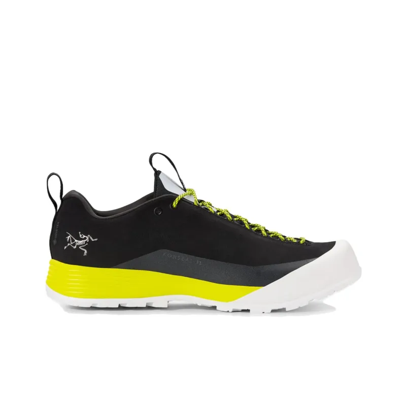 Arcteryx Konseal FL Cushioning, Slip Resistant, Lightweight Low Top Outdoor Shoes Men's Black Yellow-1