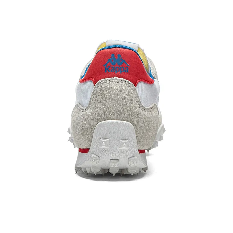 Kappa Anti Slip Wear Resistant Breathable Lightweight Low Top Running Shoes Unisex Gray Beige Blue-4